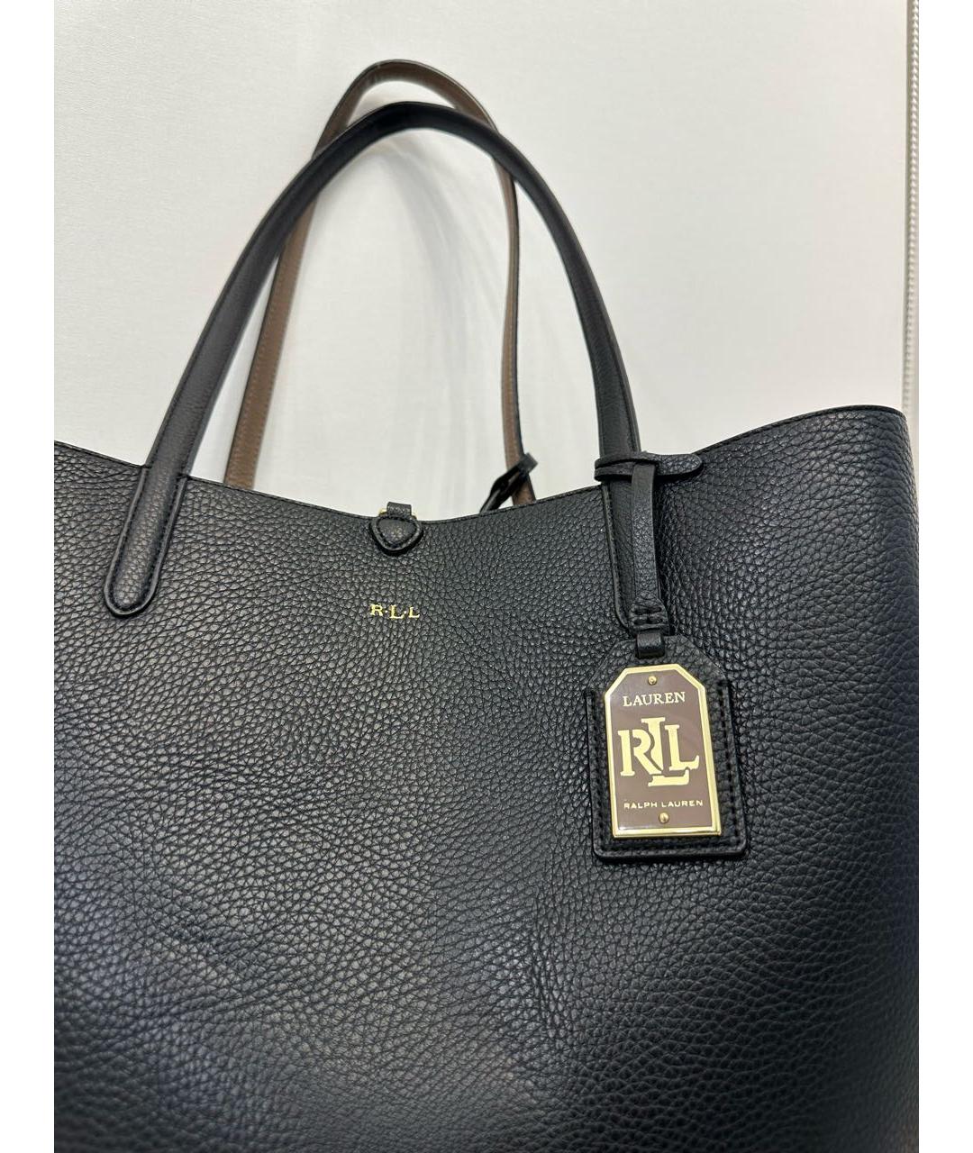 RALPH LAUREN Кожаная сумка тоут, фото 3