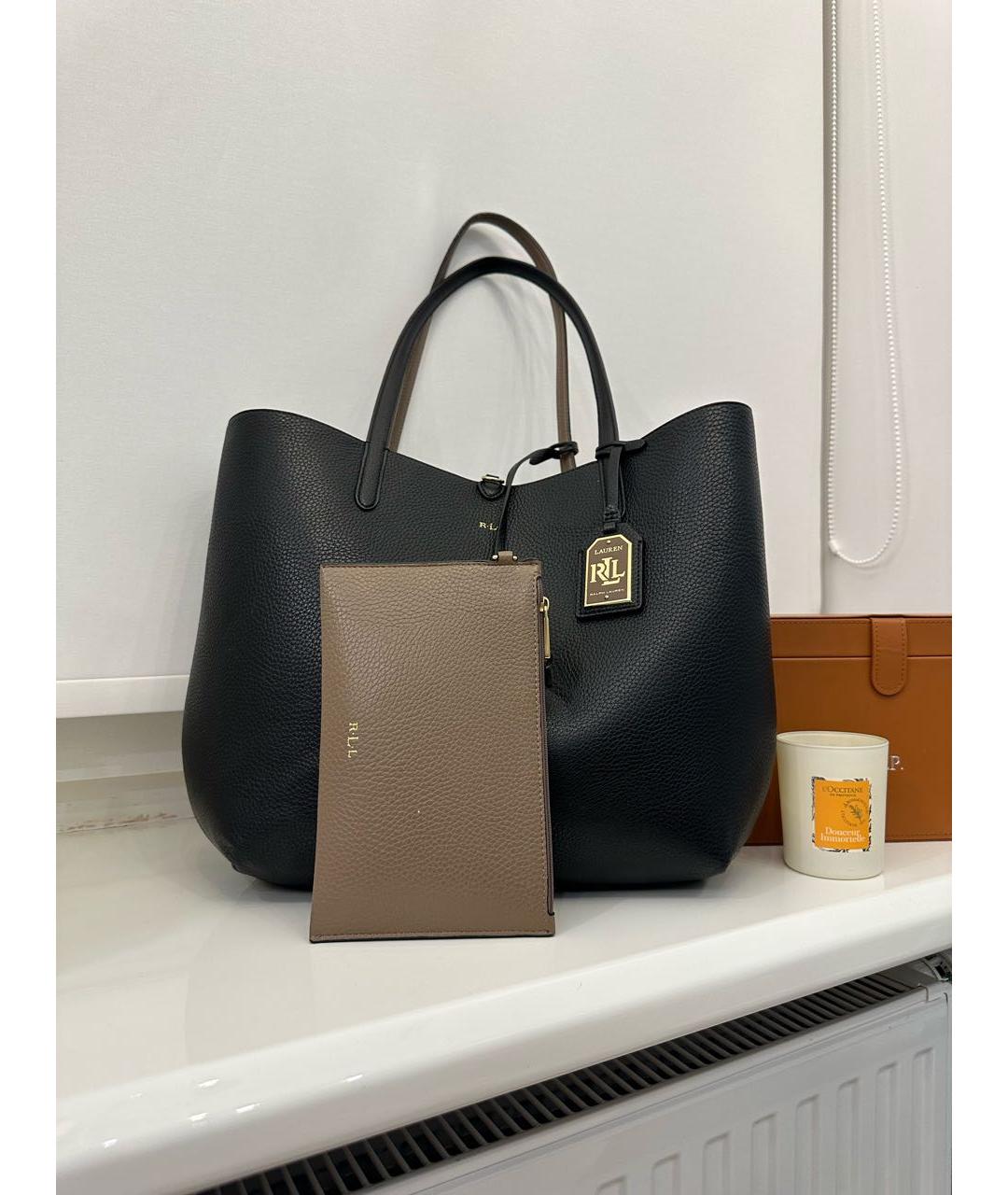 RALPH LAUREN Кожаная сумка тоут, фото 2
