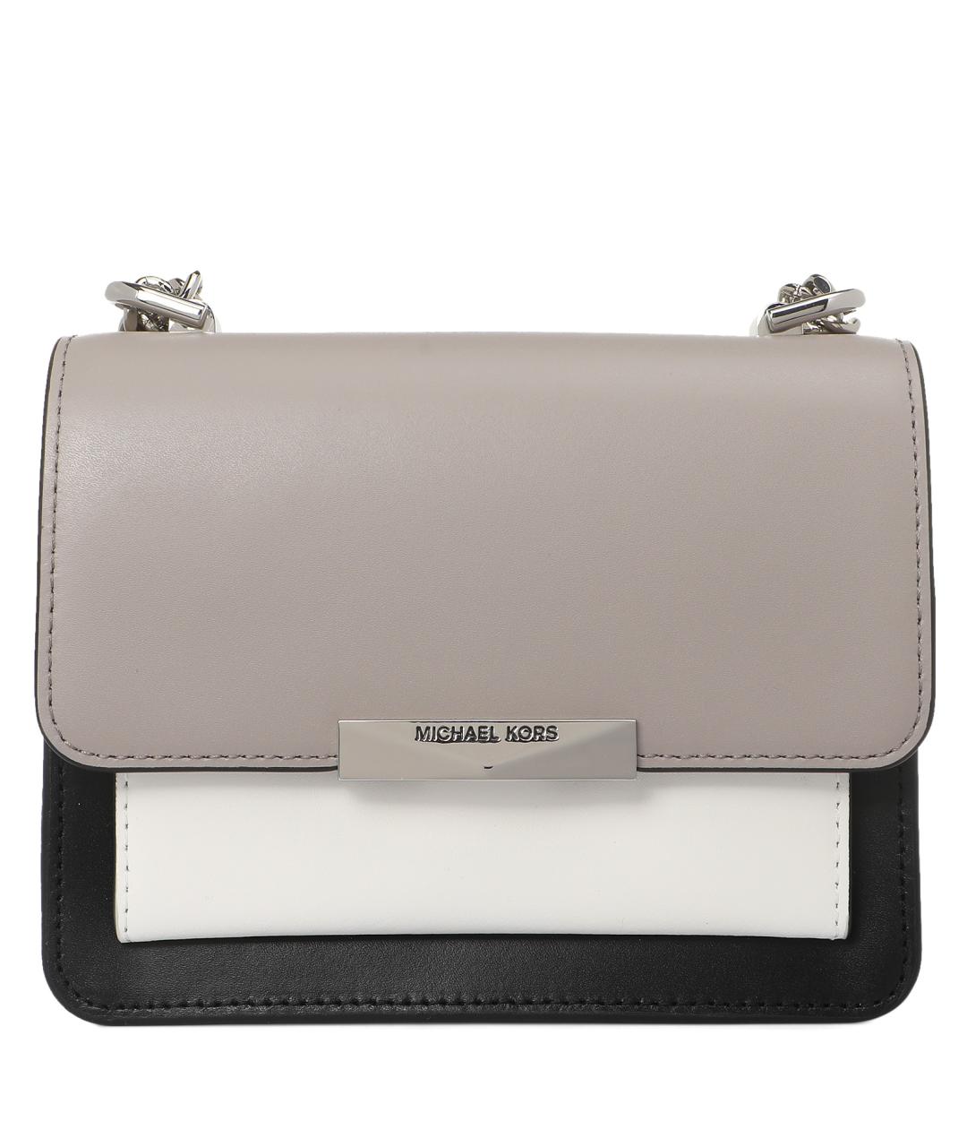 MICHAEL KORS Серая кожаная сумка через плечо, фото 9