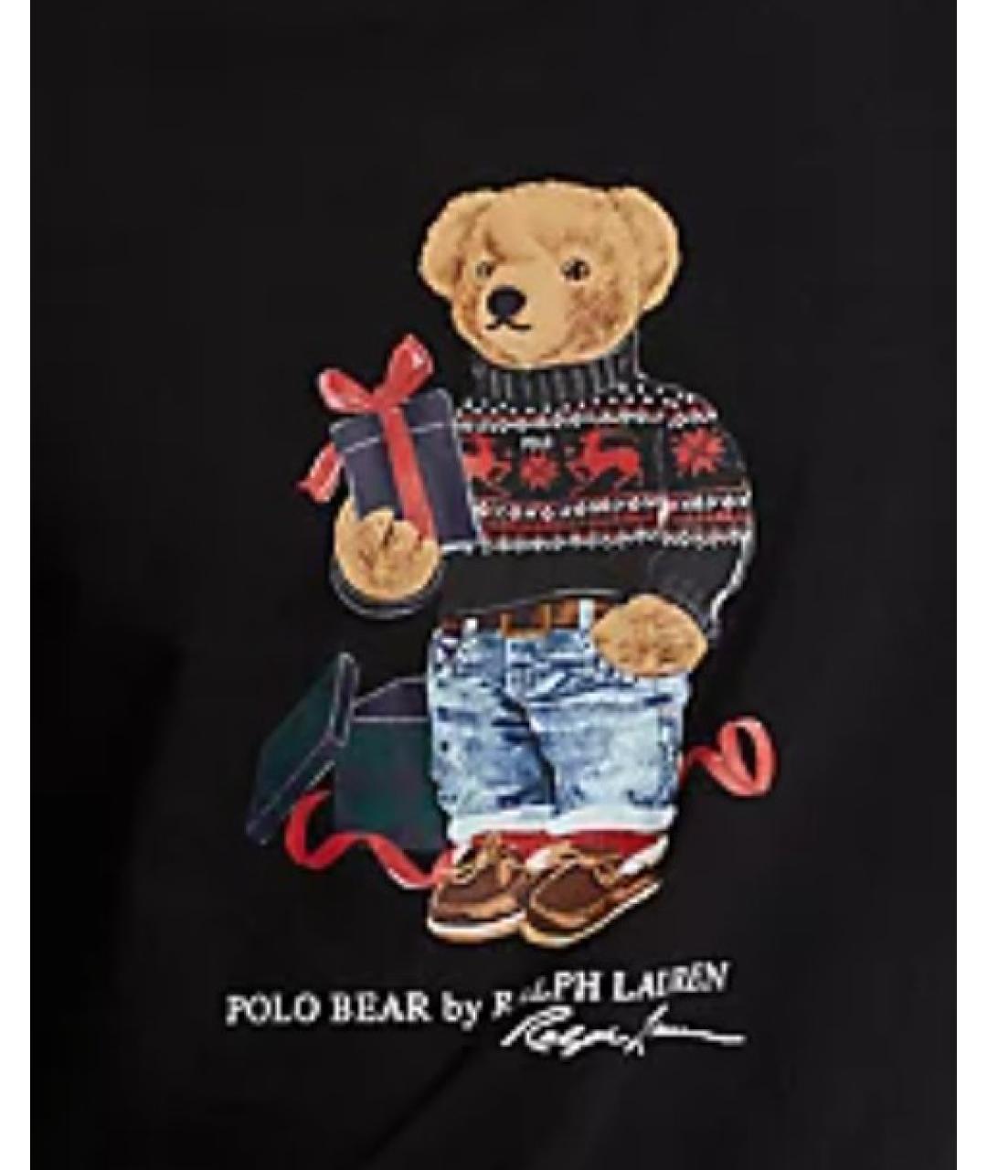 POLO RALPH LAUREN Черная хлопковая футболка, фото 3