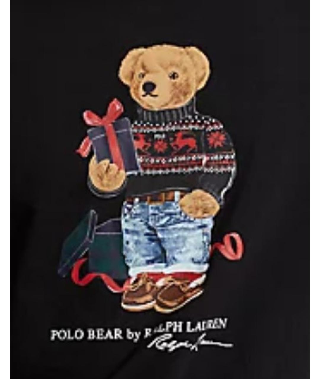 POLO RALPH LAUREN Черная хлопковая футболка, фото 3