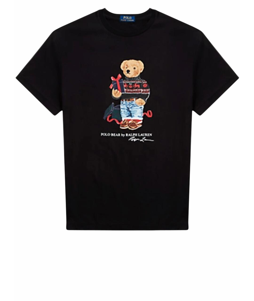 POLO RALPH LAUREN Черная хлопковая футболка, фото 1