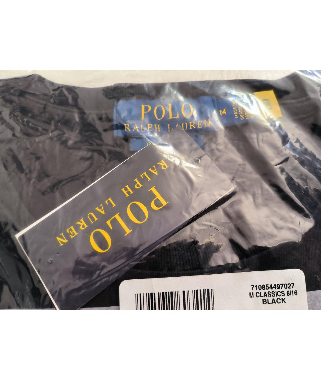 POLO RALPH LAUREN Черная хлопковая футболка, фото 8