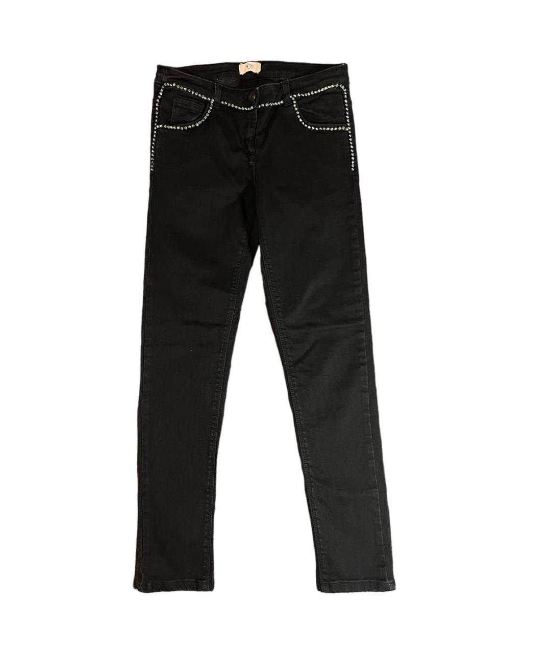 Nº21 KIDS Черные хлопковые детские джинсы, фото 5