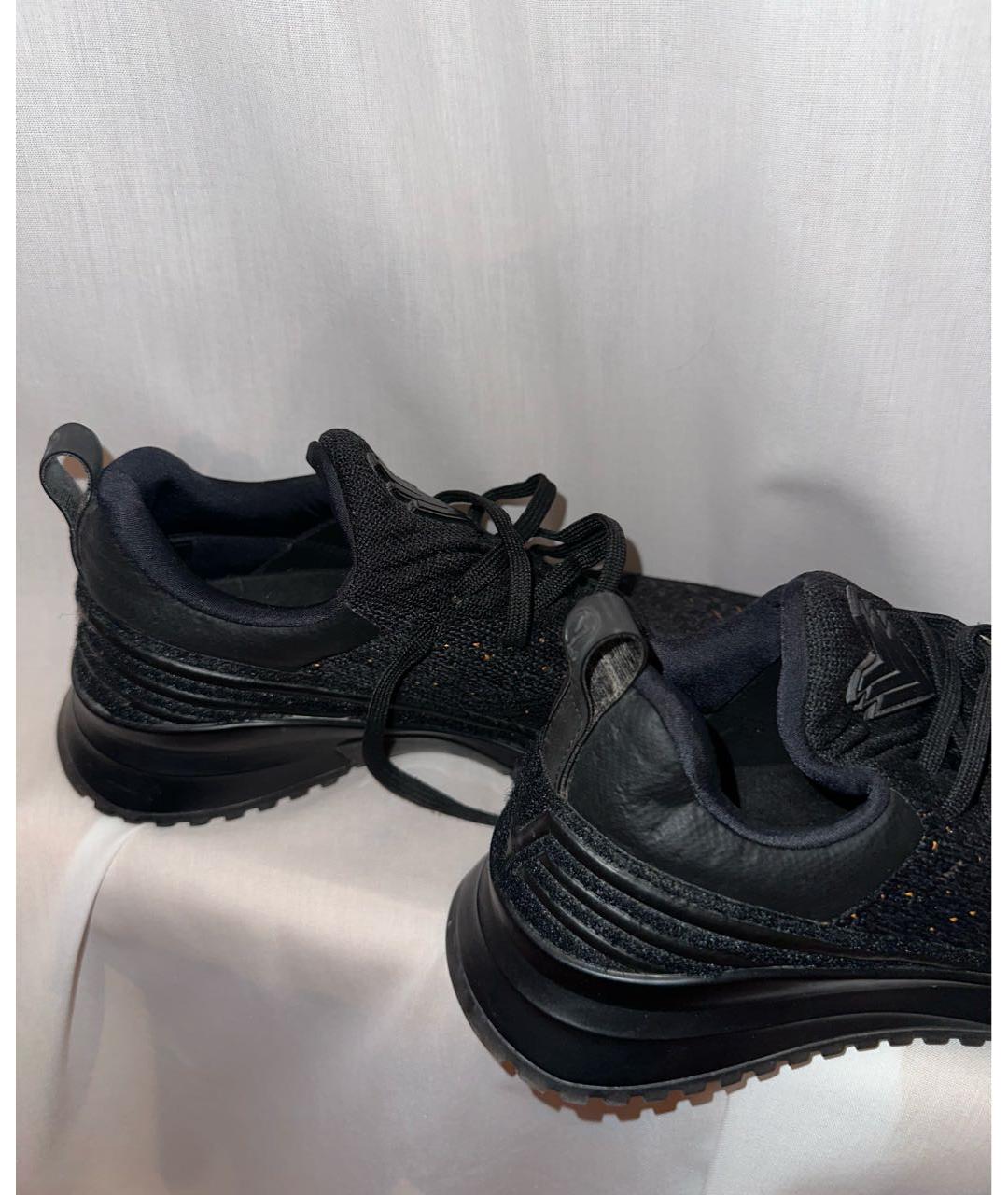 LOUIS VUITTON PRE-OWNED Черные низкие кроссовки / кеды, фото 6