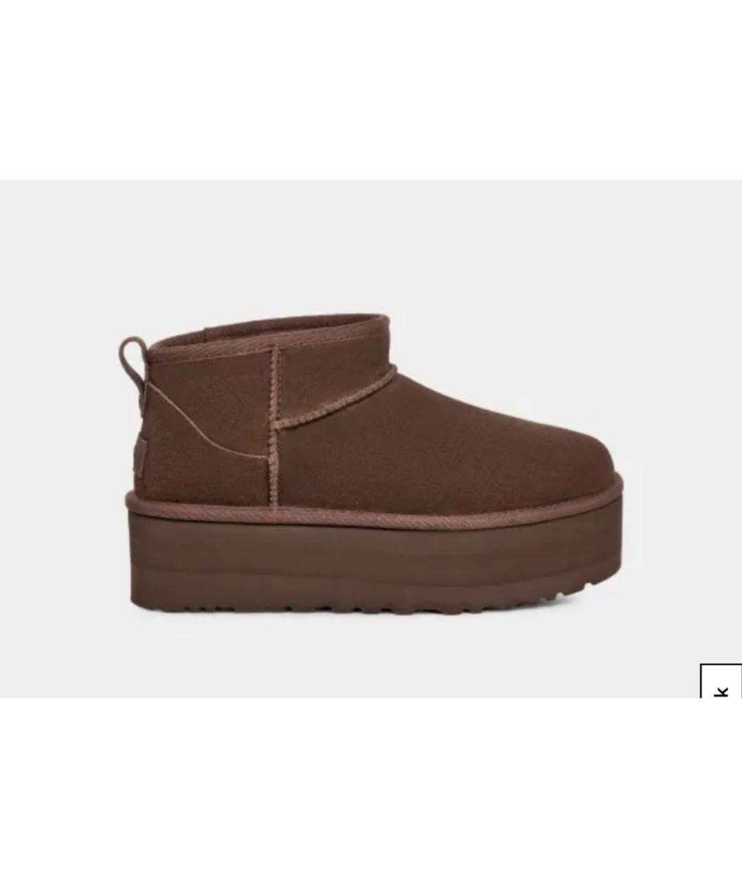 UGG AUSTRALIA Коричневые замшевые сапоги, фото 4