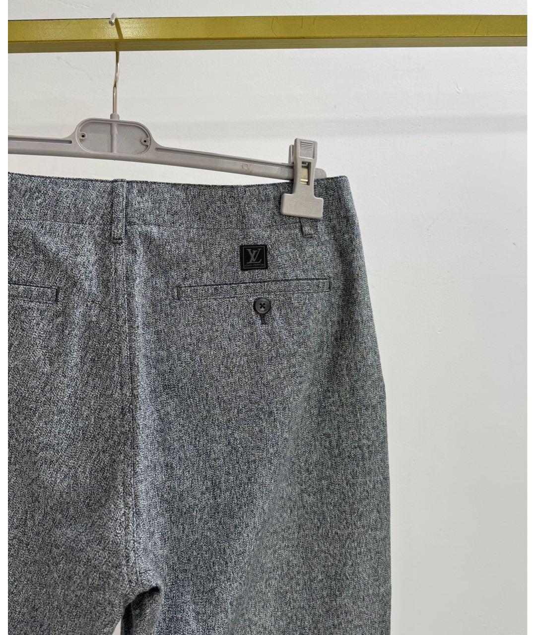 LOUIS VUITTON PRE-OWNED Серые прямые брюки, фото 2