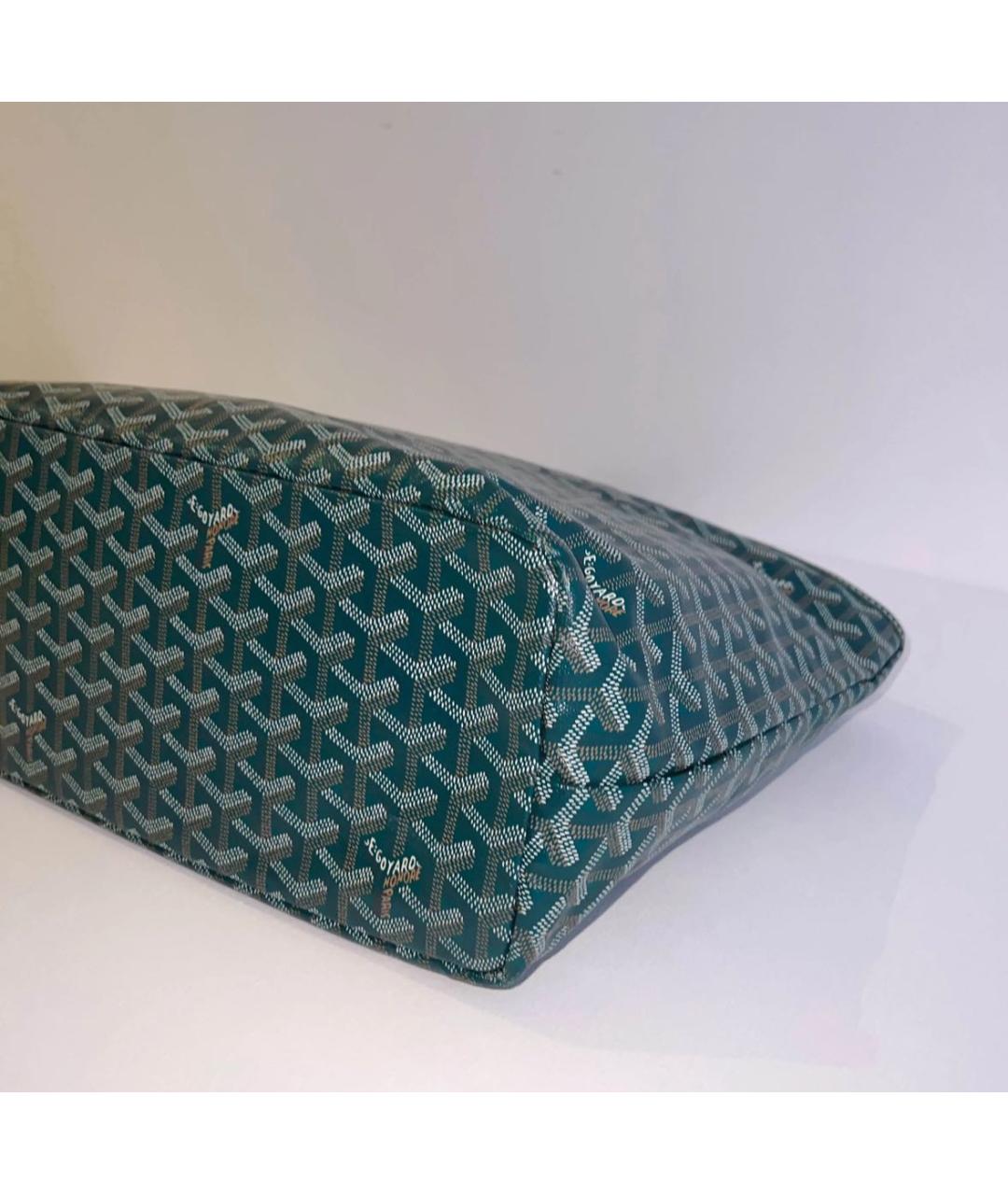 GOYARD Зеленая сумка тоут, фото 6