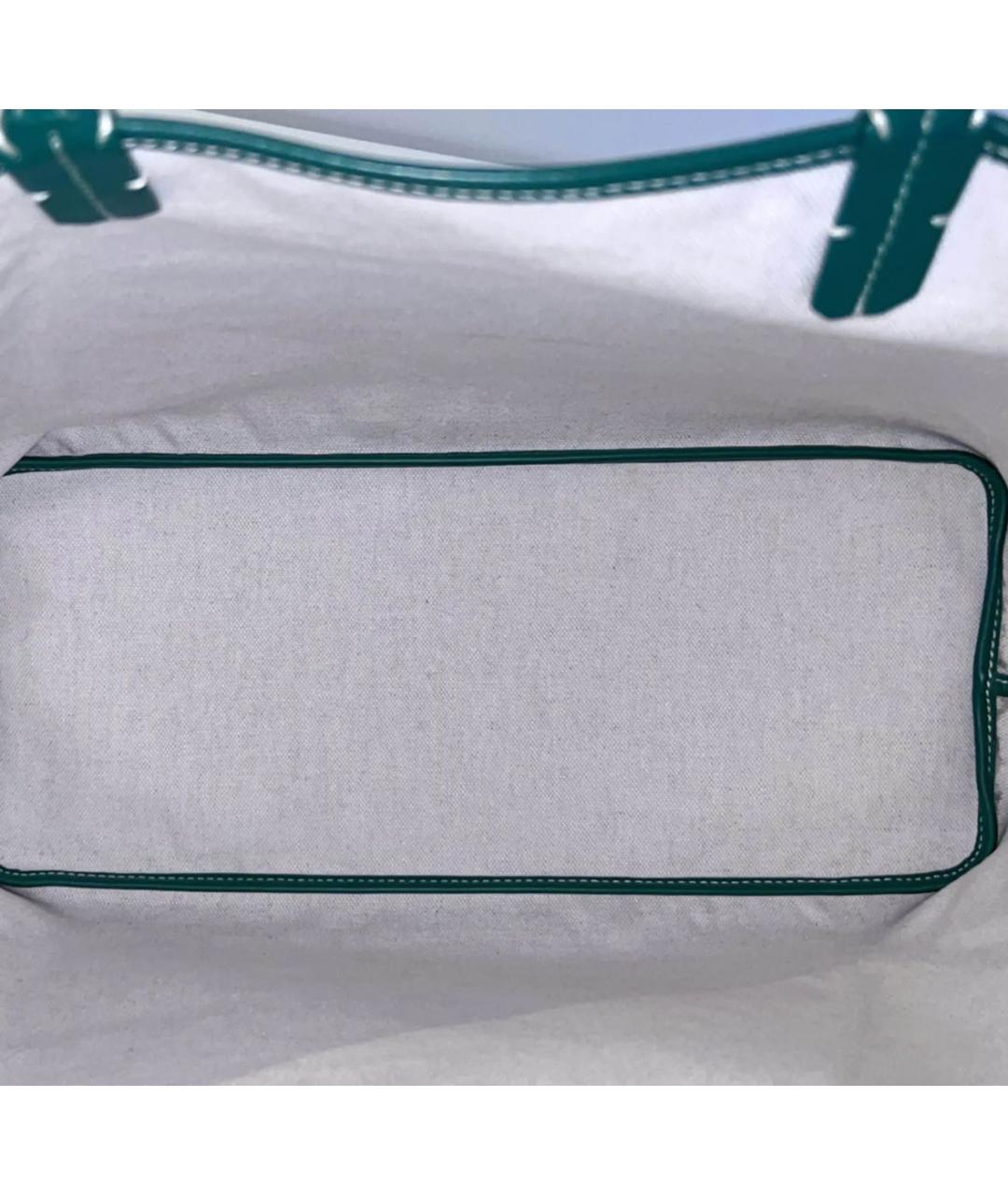 GOYARD Зеленая сумка тоут, фото 4
