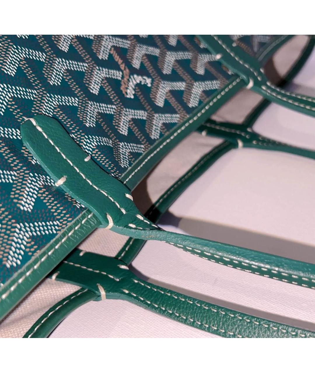 GOYARD Зеленая сумка тоут, фото 5