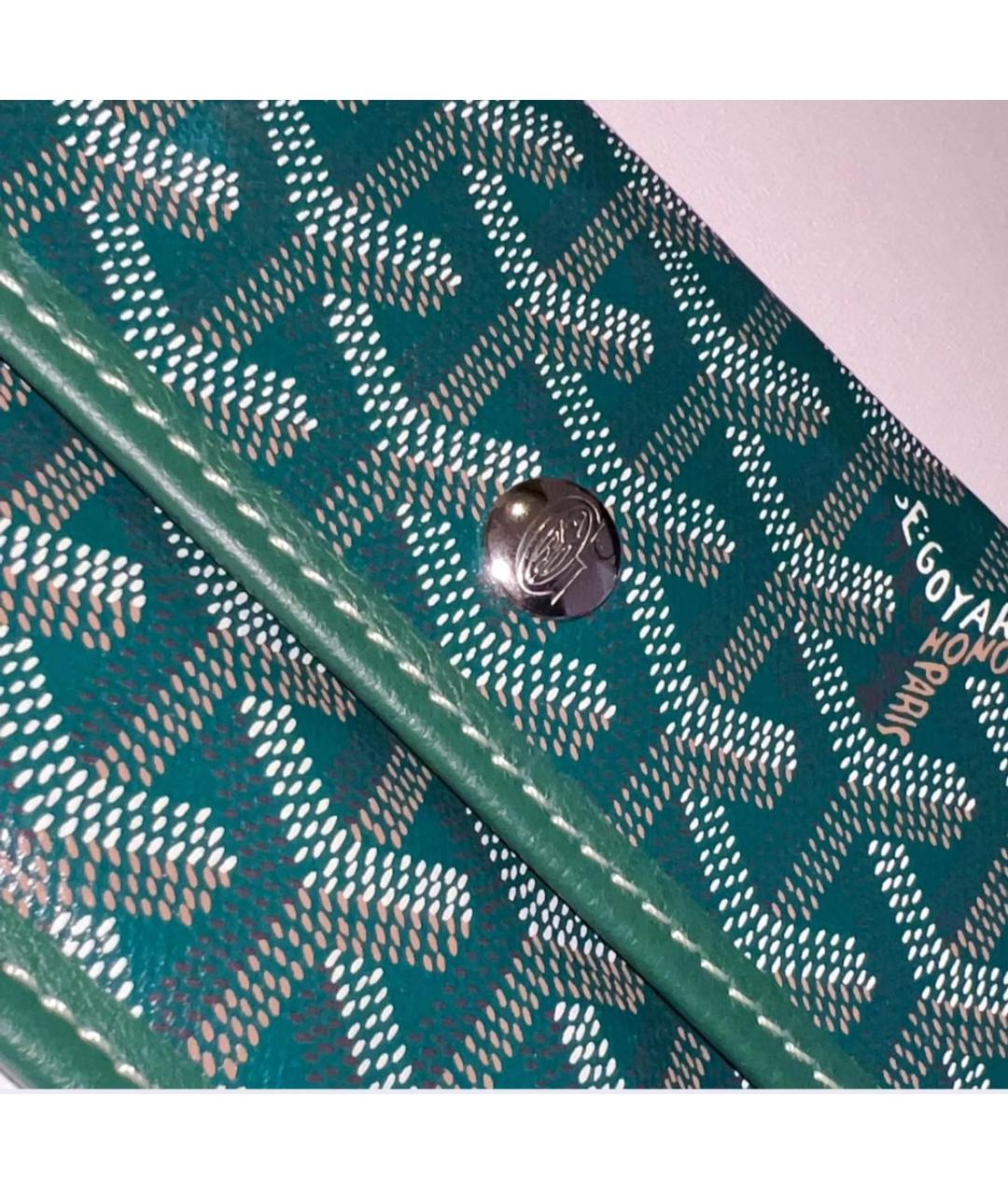 GOYARD Зеленая сумка тоут, фото 7