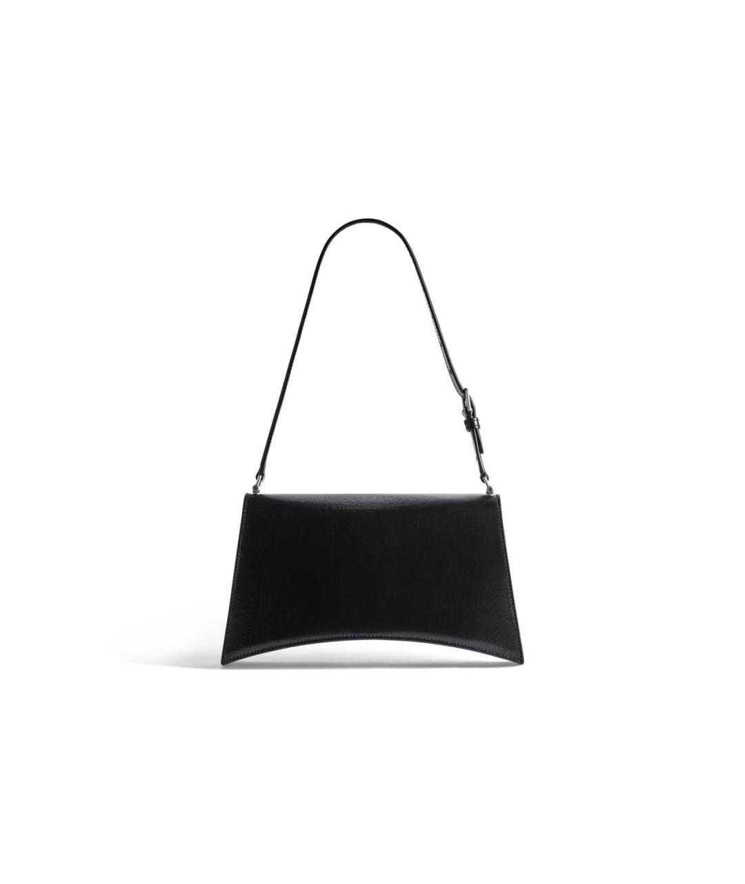 BALENCIAGA Черная кожаная сумка через плечо, фото 4