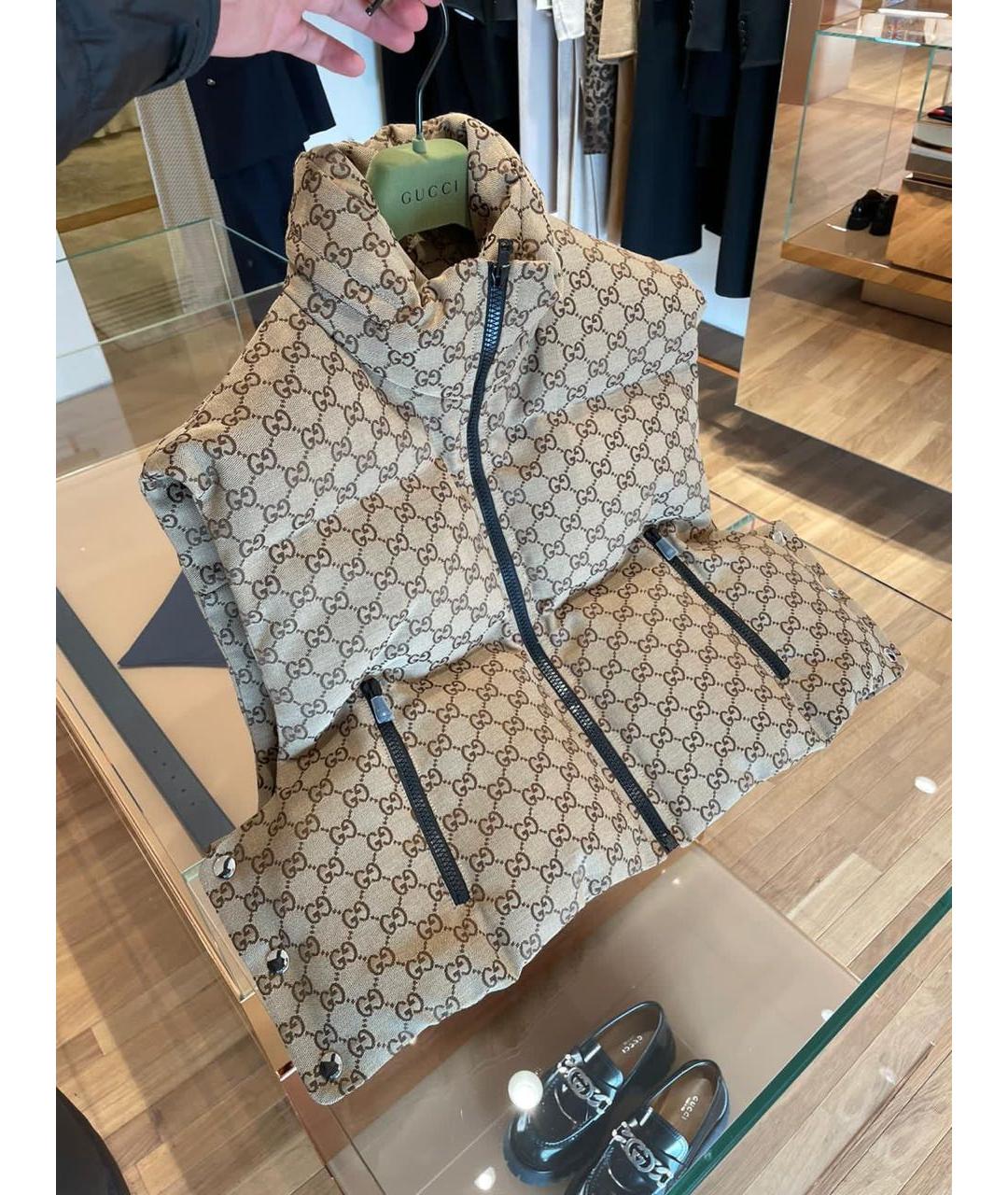 GUCCI Бежевый жилет, фото 5