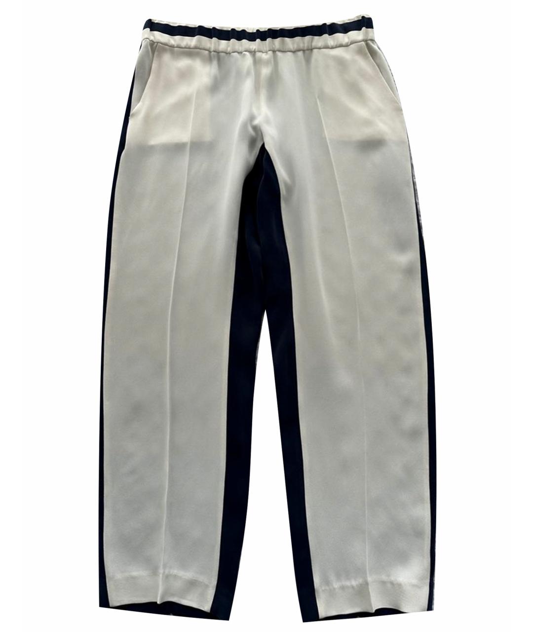 JOSEPH Белые шелковые брюки широкие, фото 1