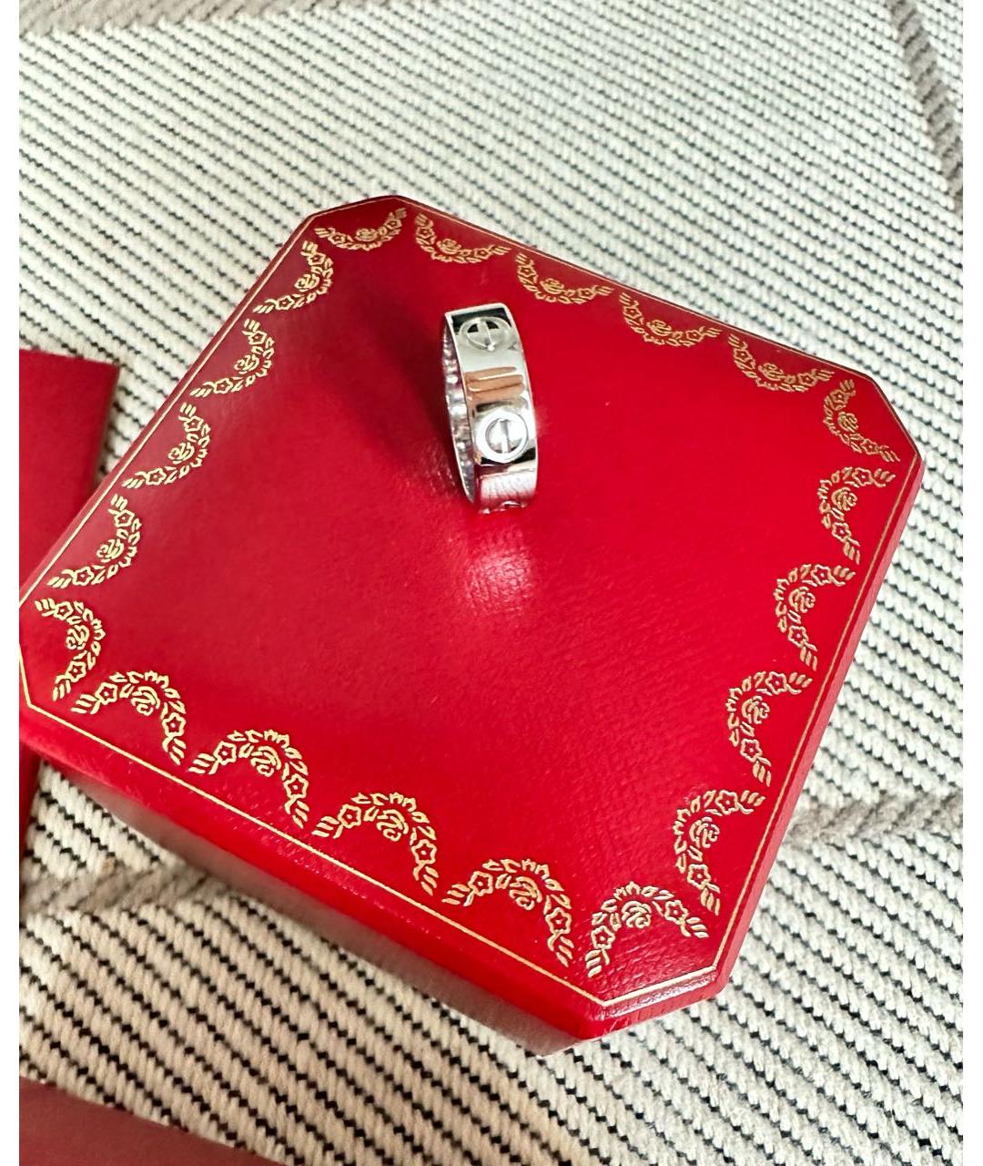 CARTIER Белое кольцо из белого золота, фото 3