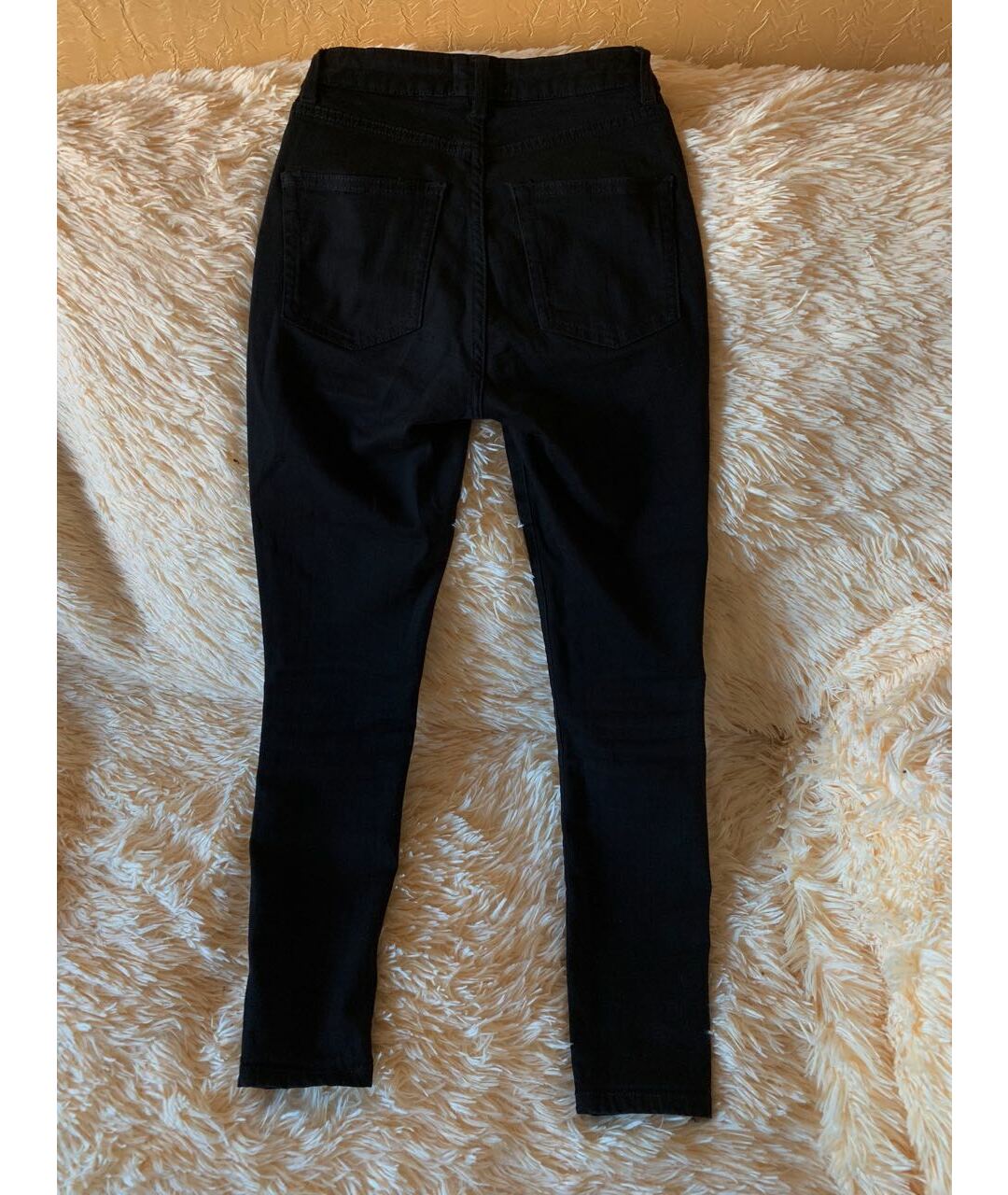 ACNE STUDIOS Черные хлопко-эластановые джинсы слим, фото 5