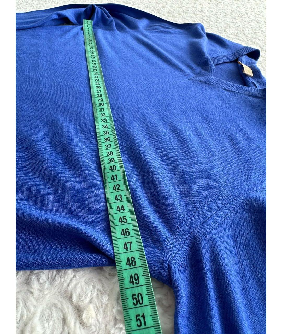 CRUCIANI Синий кашемировый джемпер / свитер, фото 5