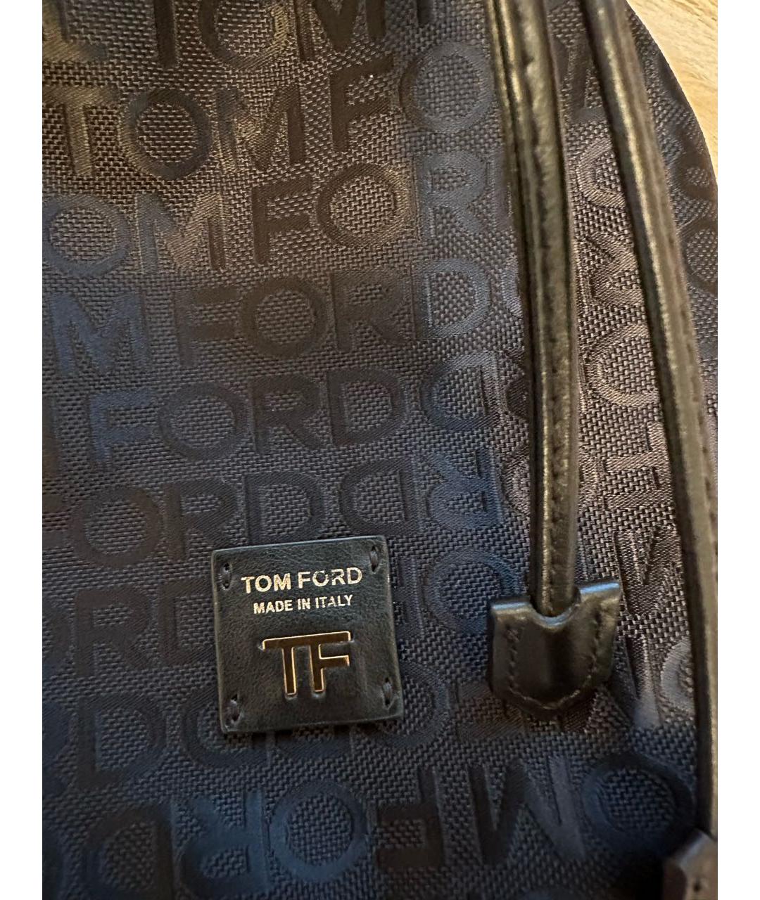 TOM FORD Черная тканевая сумка через плечо, фото 3