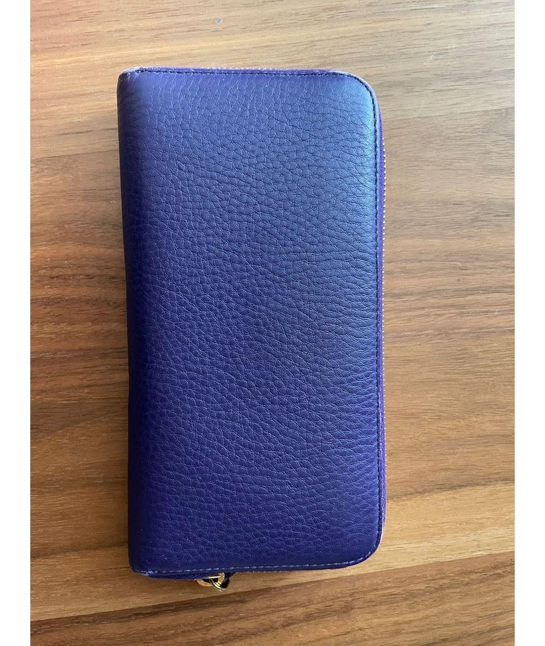 PRADA Фиолетовый кожаный кошелек, фото 3
