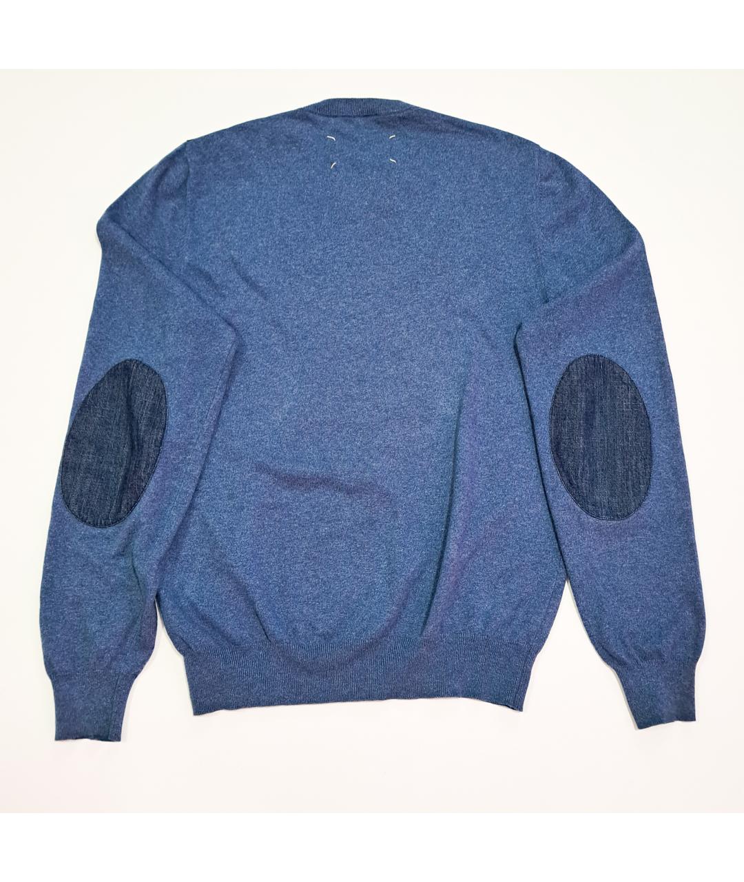 MAISON MARGIELA Синий хлопковый джемпер / свитер, фото 2
