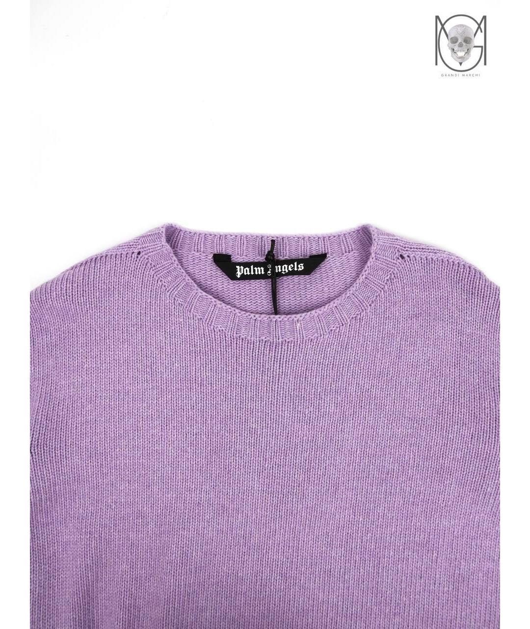 PALM ANGELS Фиолетовый джемпер / свитер, фото 7