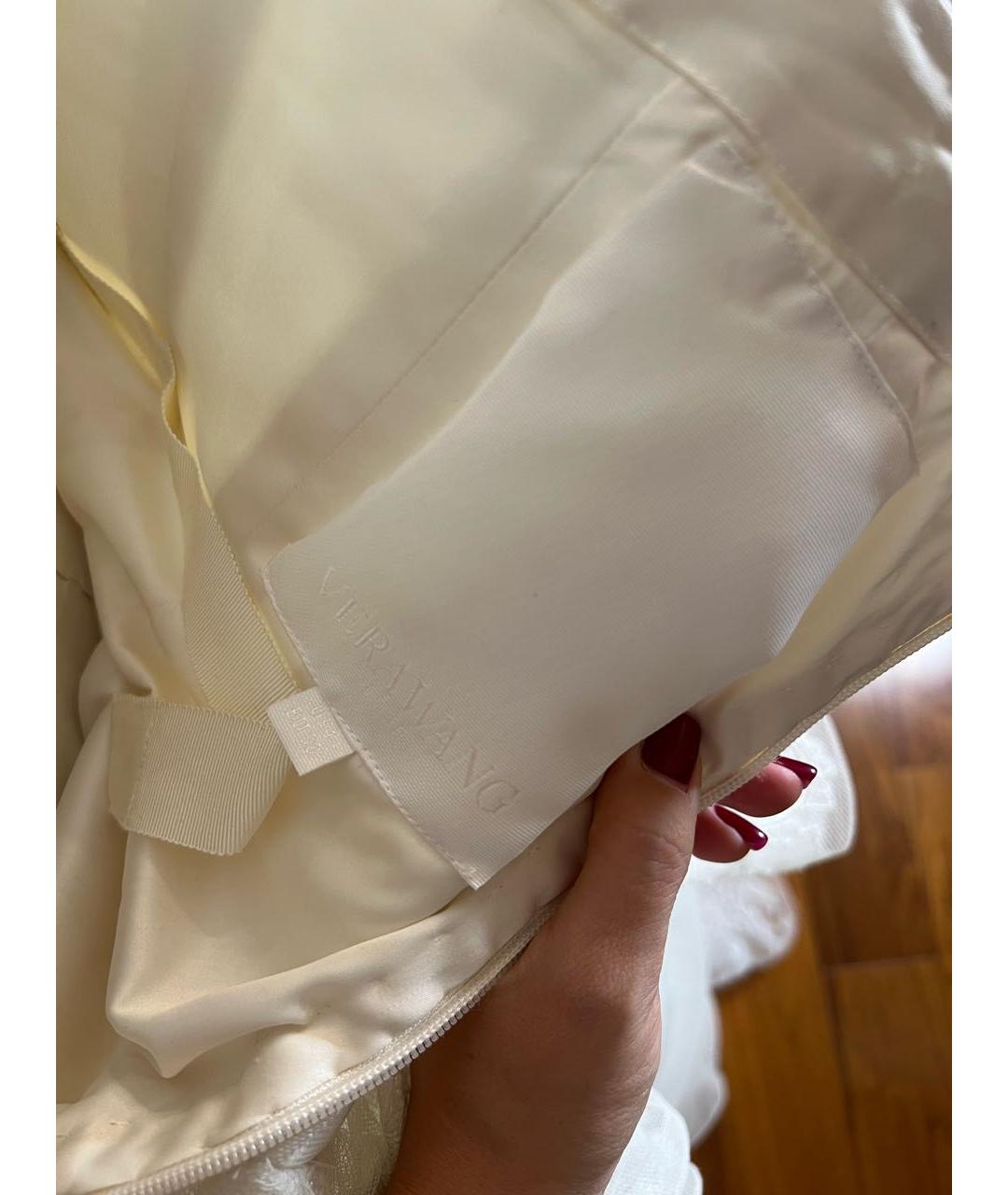 VERA WANG Белое кружевное свадебное платье, фото 6