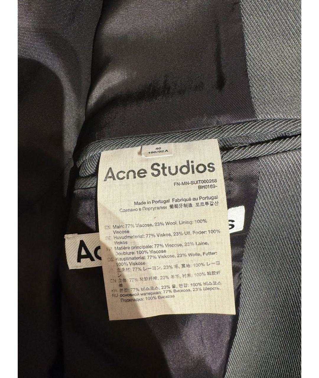 ACNE STUDIOS Зеленый вискозный пиджак, фото 4