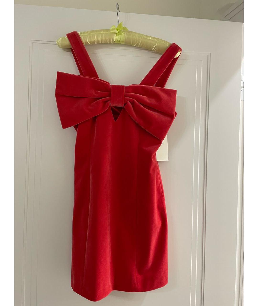 12 STOREEZ Красное бархатное коктейльное платье, фото 3
