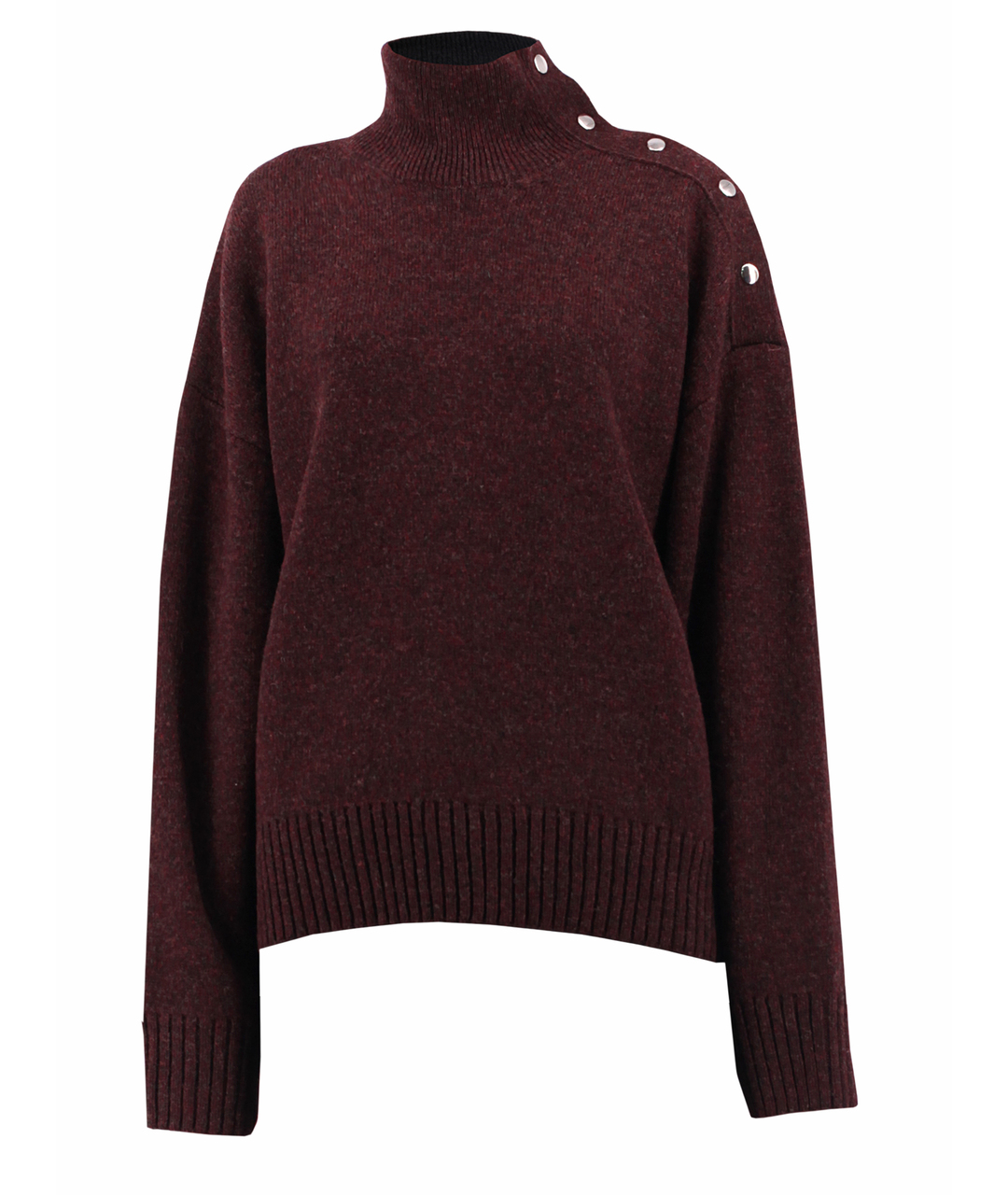 CELINE PRE-OWNED Бордовый кашемировый джемпер / свитер, фото 1