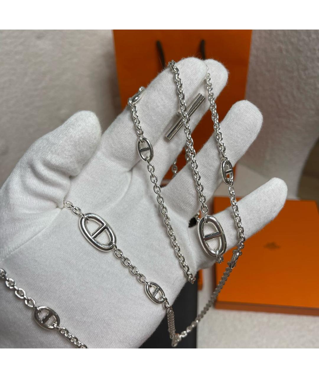 HERMES Серебряная цепочка, фото 3