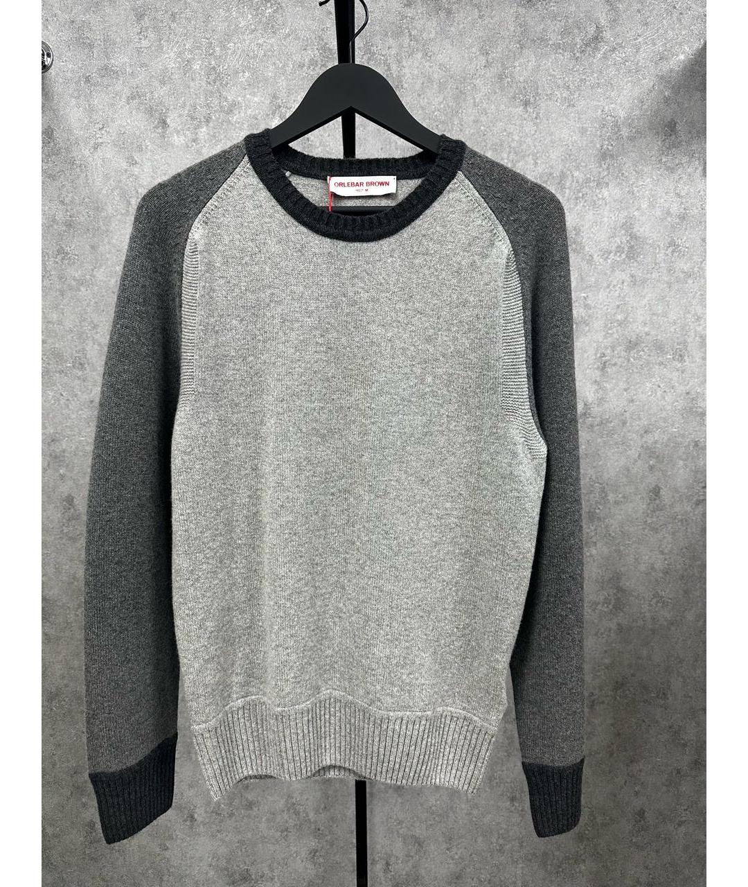 ORLEBAR BROWN Серый шерстяной джемпер / свитер, фото 5