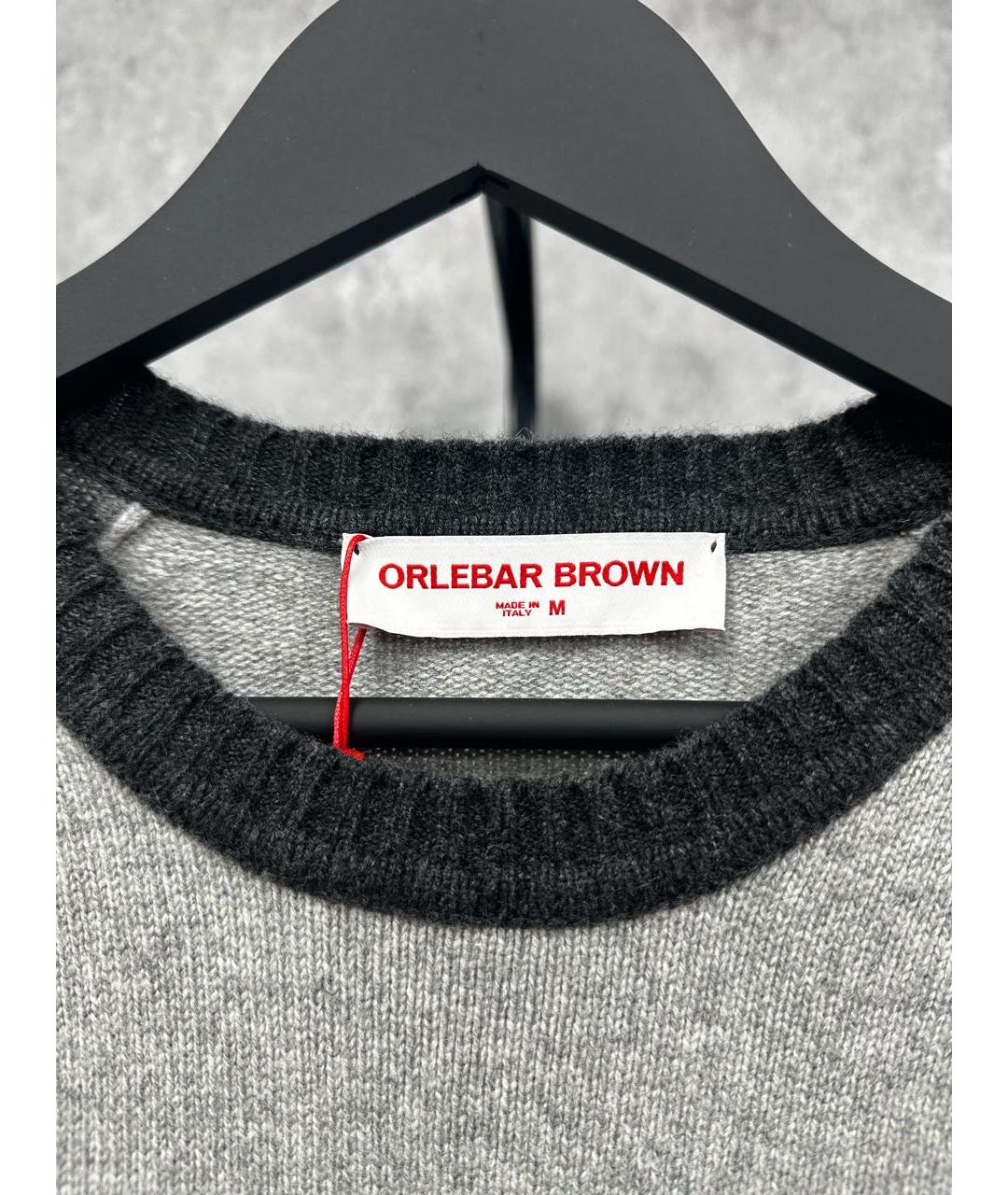ORLEBAR BROWN Серый шерстяной джемпер / свитер, фото 4
