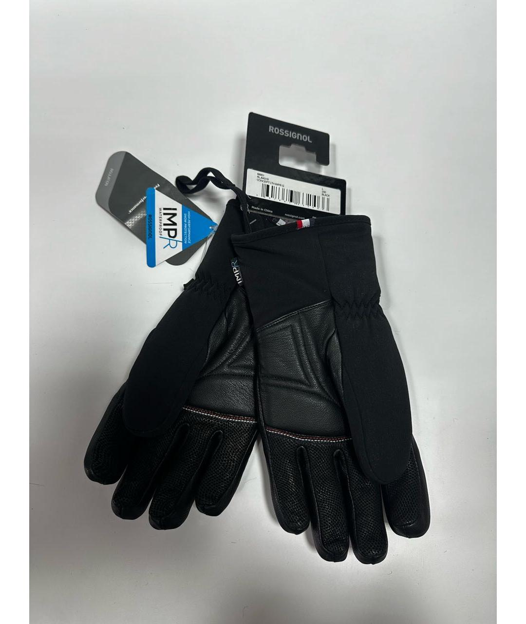 ROSSIGNOL Черные кожаные перчатки, фото 2
