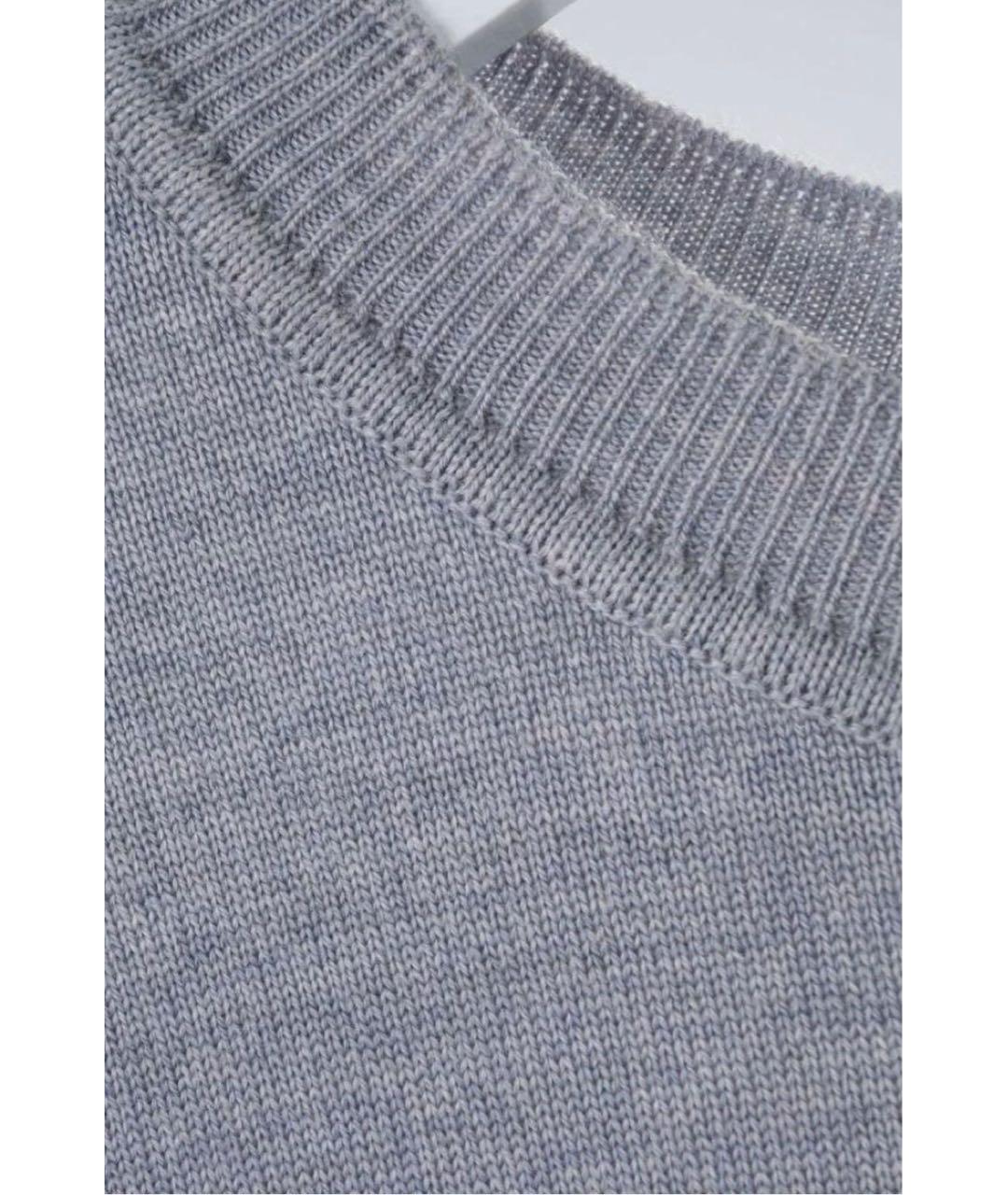MAISON KITSUNE Серый шерстяной джемпер / свитер, фото 4