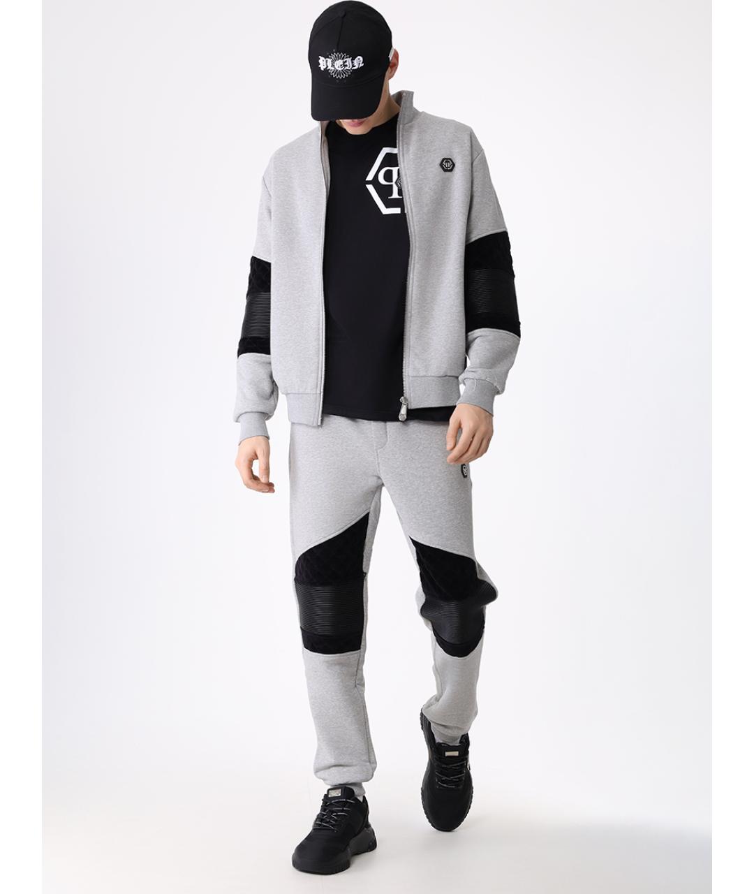 PHILIPP PLEIN Серый повседневный костюм, фото 2