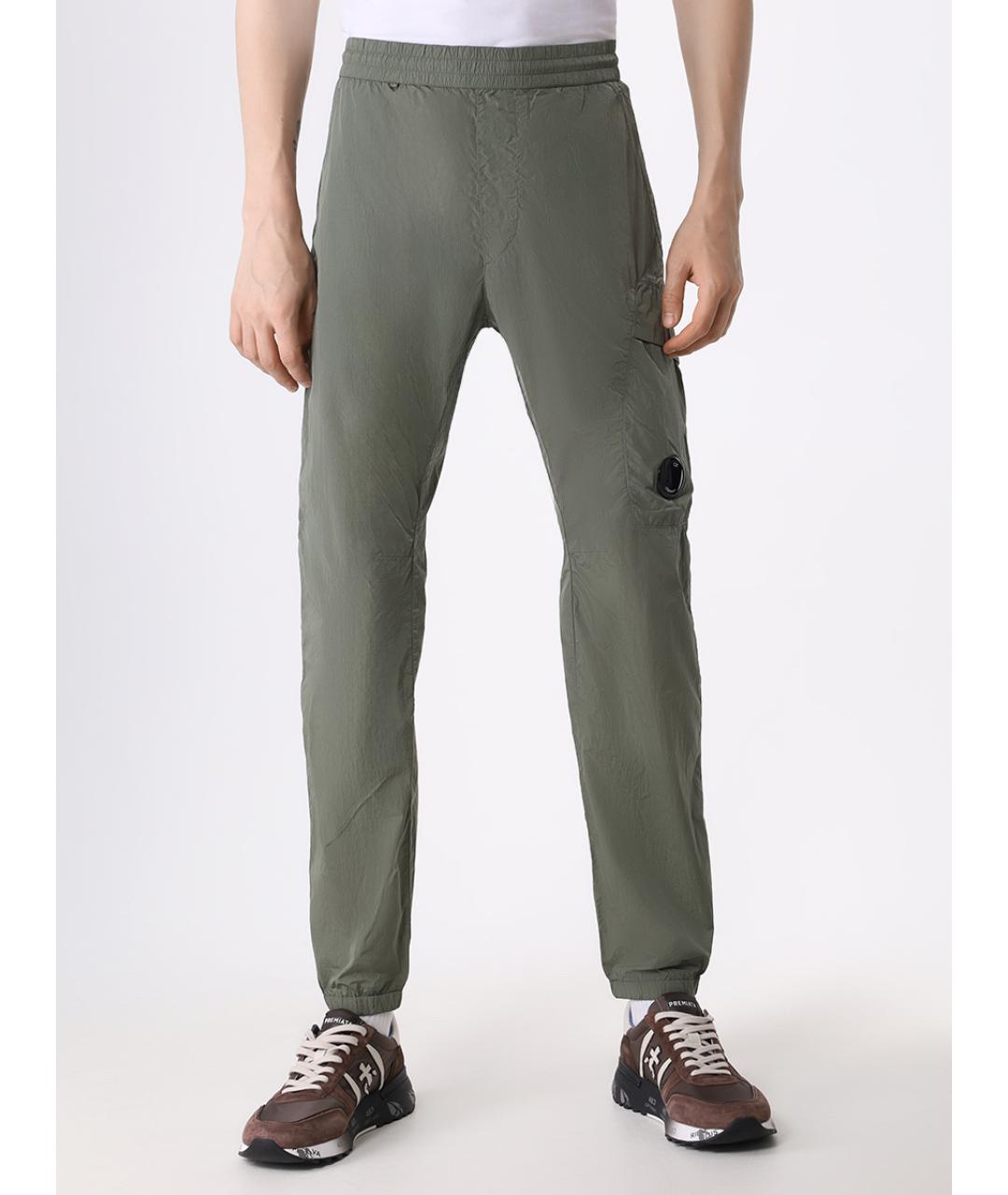 CP COMPANY Зеленые брюки чинос, фото 4