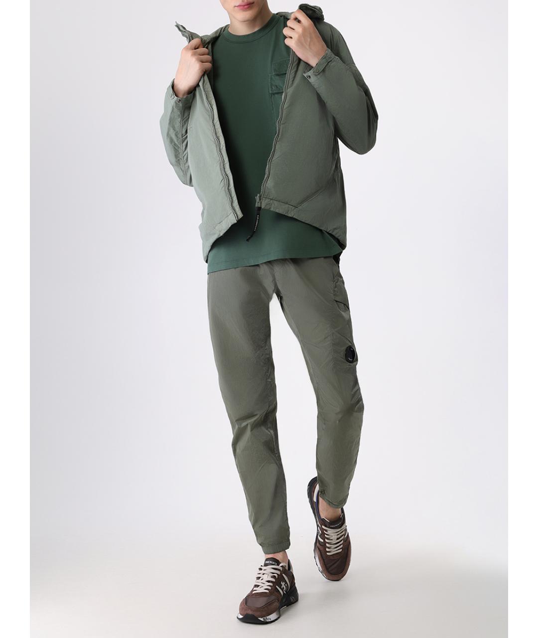 CP COMPANY Зеленые брюки чинос, фото 2