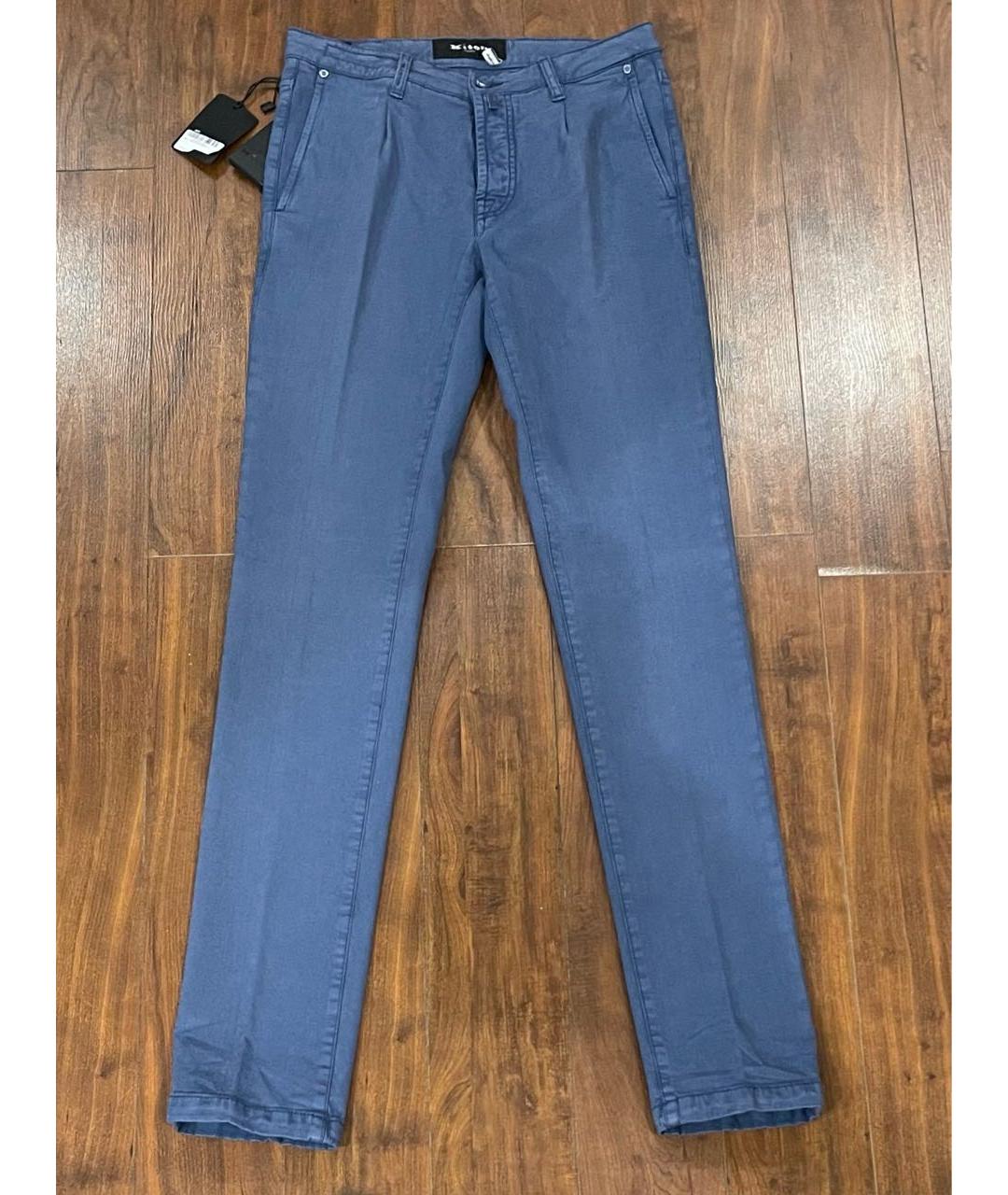 KITON Синие джинсы скинни, фото 9