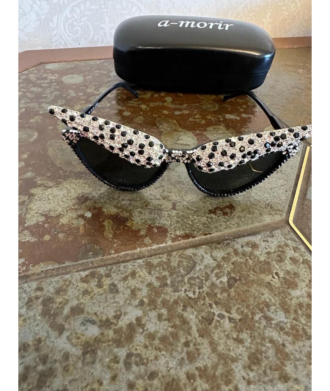 A-MORIR Черные пластиковые солнцезащитные очки, фото 2