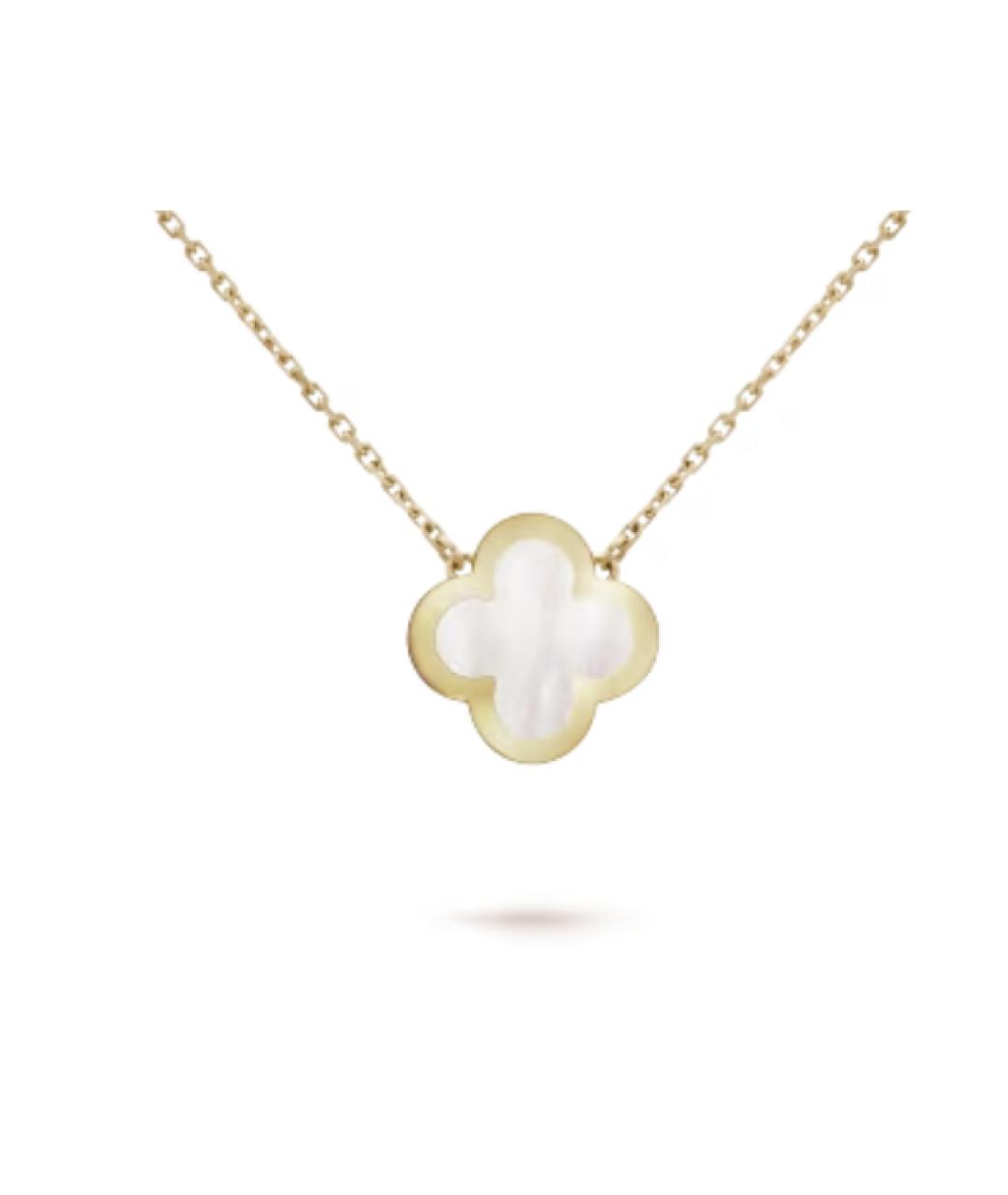VAN CLEEF & ARPELS Белое колье из желтого золота, фото 6