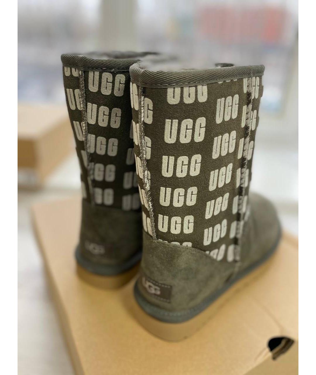 UGG AUSTRALIA Зеленые замшевые ботинки, фото 3