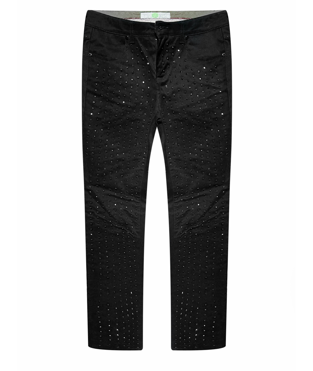 STELLA MCCARTNEY Черные хлопковые джинсы слим, фото 1