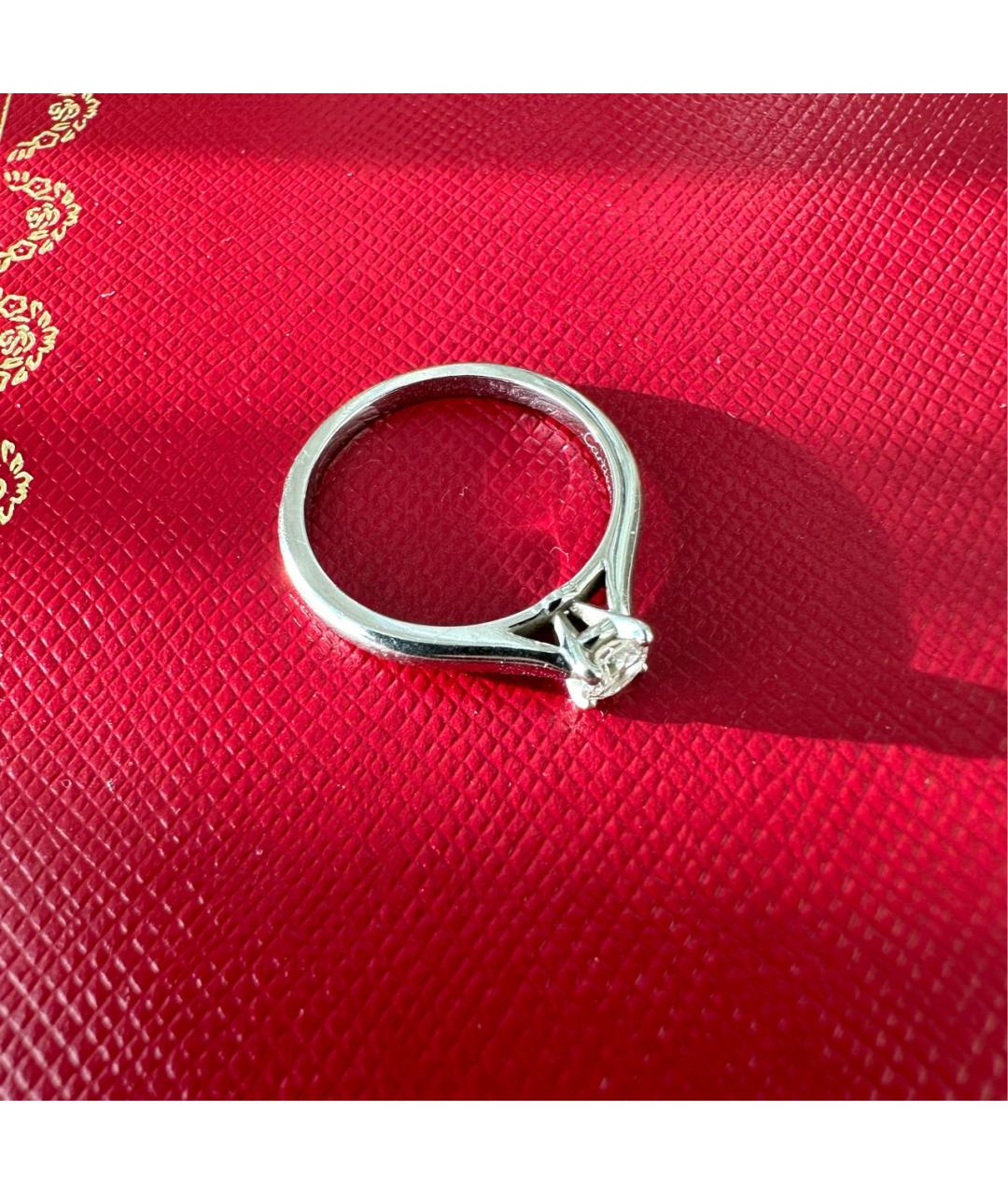 CARTIER Белое платиновое кольцо, фото 2