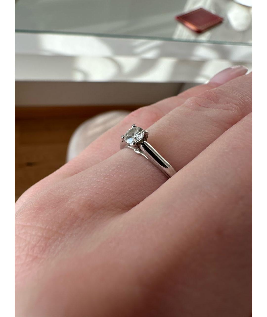 CARTIER Белое платиновое кольцо, фото 5