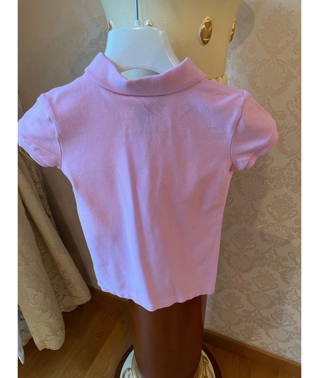 RALPH LAUREN Розовый хлопковый детская футболка / топ, фото 2