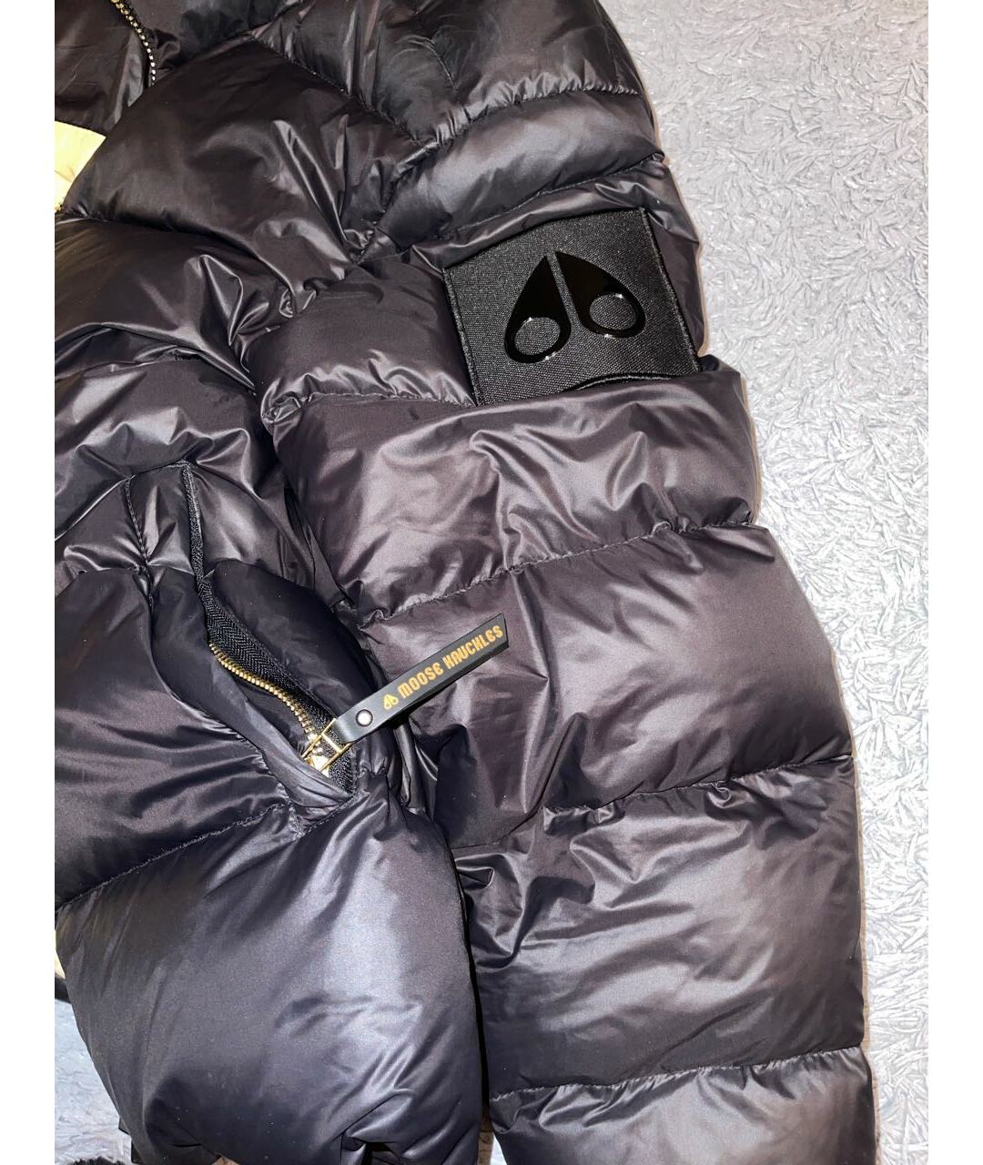 MOOSE KNUCKLES Черная хлопко-эластановая куртка, фото 4