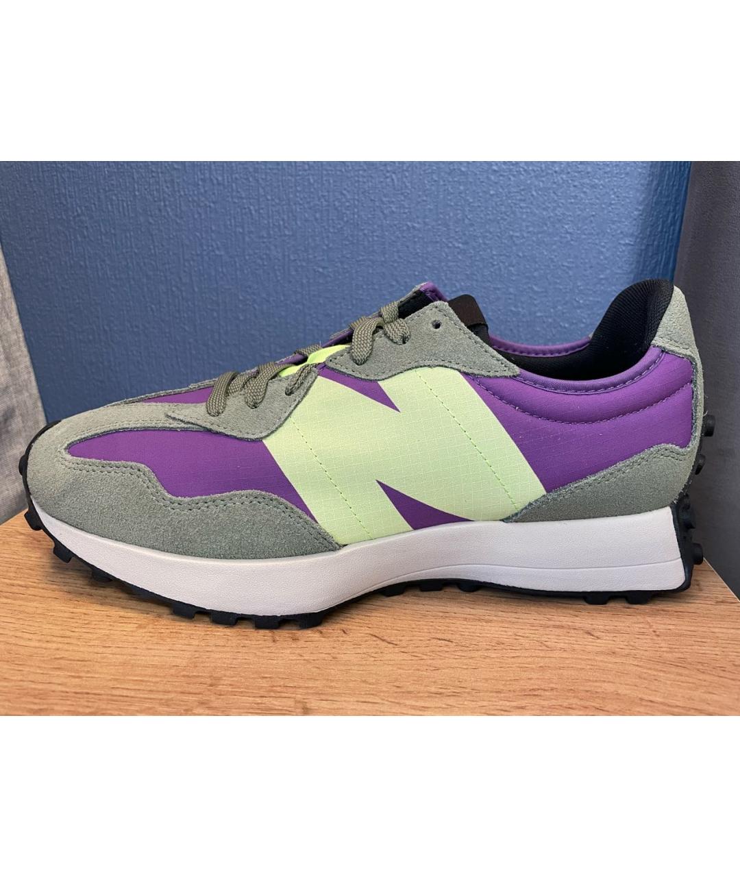 NEW BALANCE Фиолетовые замшевые низкие кроссовки / кеды, фото 7