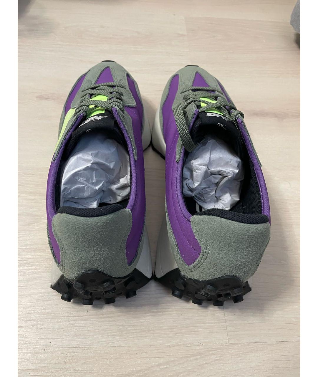 NEW BALANCE Фиолетовые замшевые низкие кроссовки / кеды, фото 5
