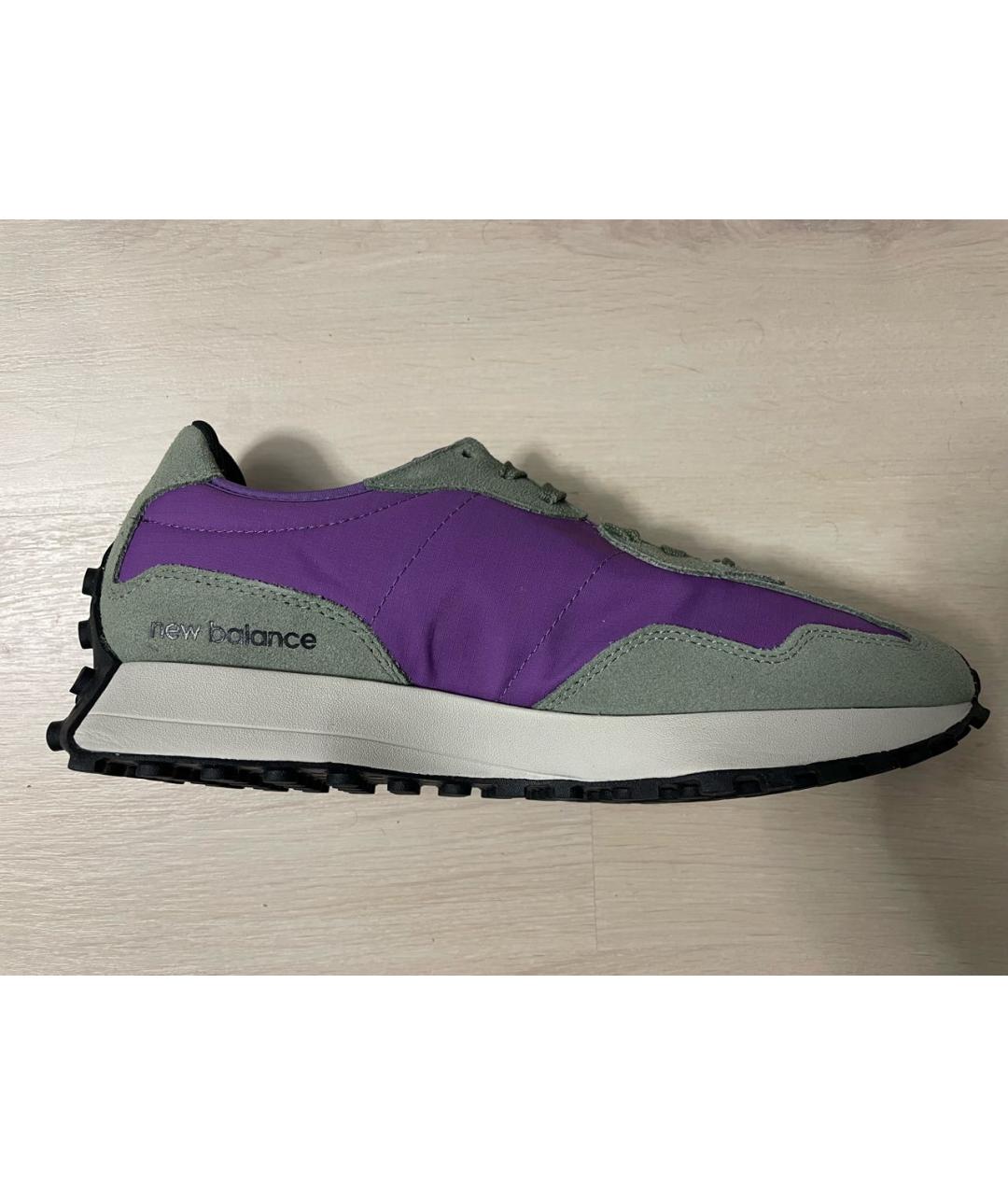 NEW BALANCE Фиолетовые замшевые низкие кроссовки / кеды, фото 2