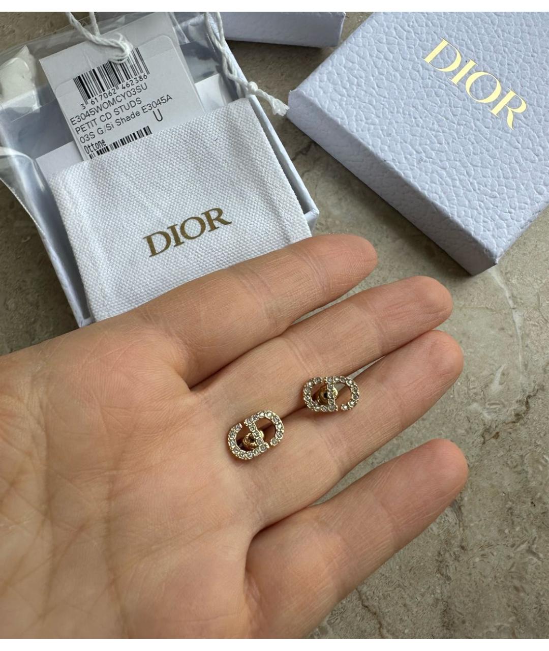 CHRISTIAN DIOR Золотые серьги, фото 6